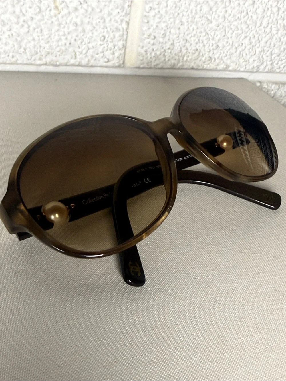 Chanel Brown Tortise Women's FRAMES with Pearl Accent